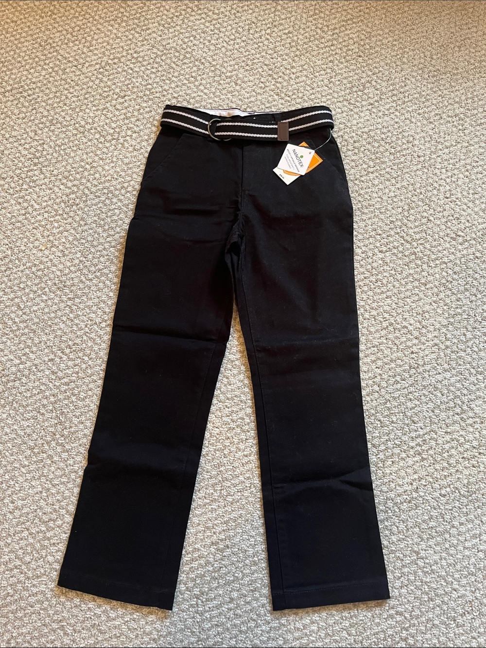 Gymboree Boy’s black chino pants with belt